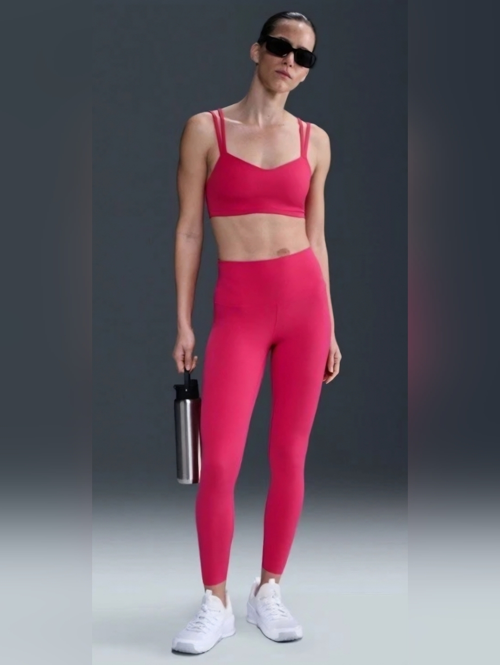 Nike Zenvy High Waist 7/8 Yoga Leggings Women's Small DQ6015 666 Pink